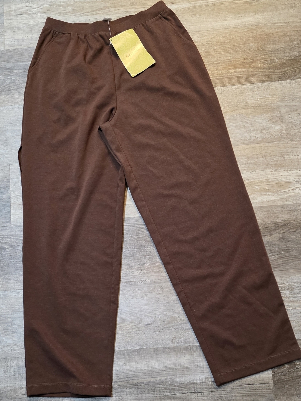 NWT Womens  Brown Casual Pull-On Pants